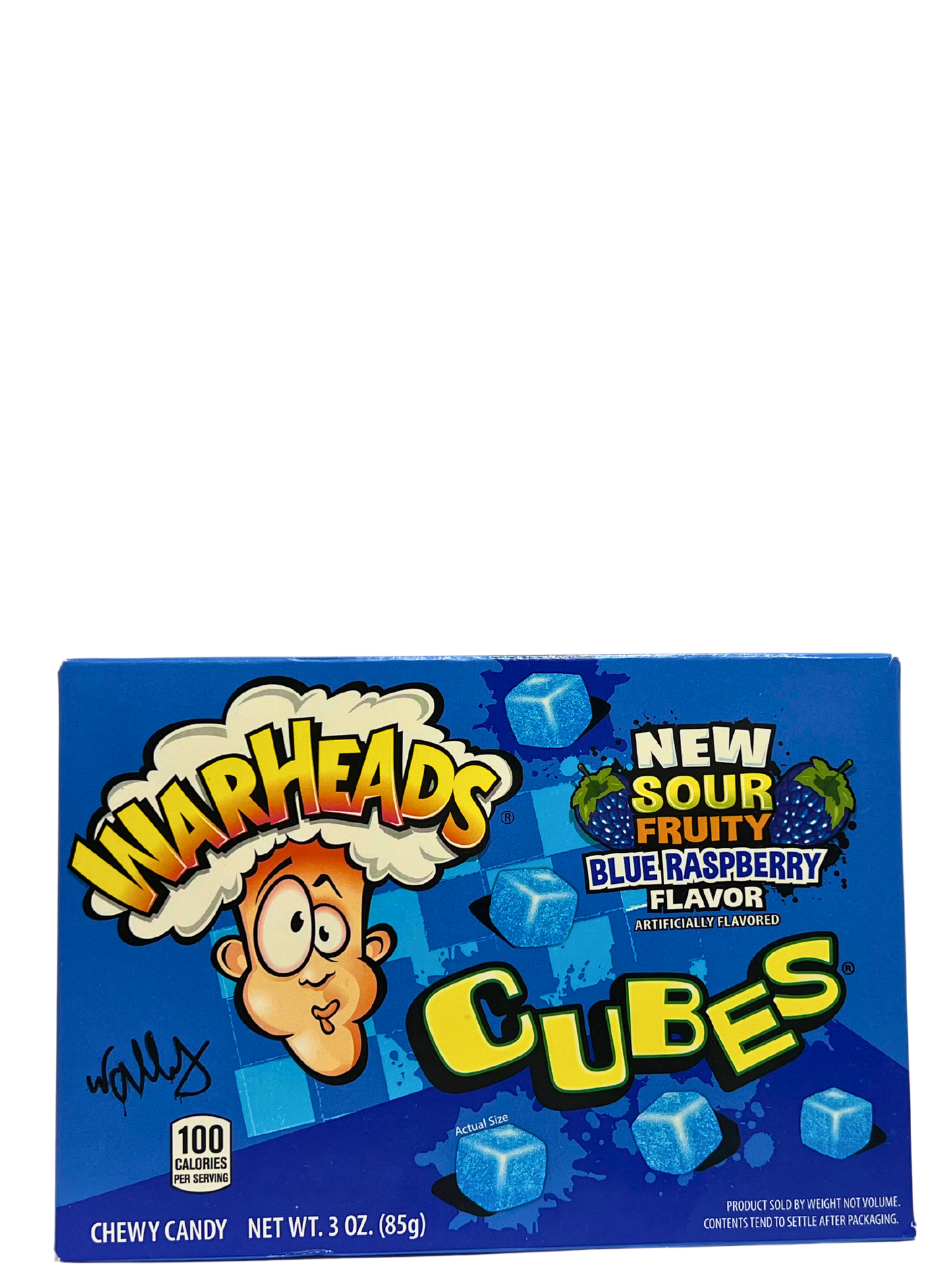 Warheads Blue Raspberry Cubes