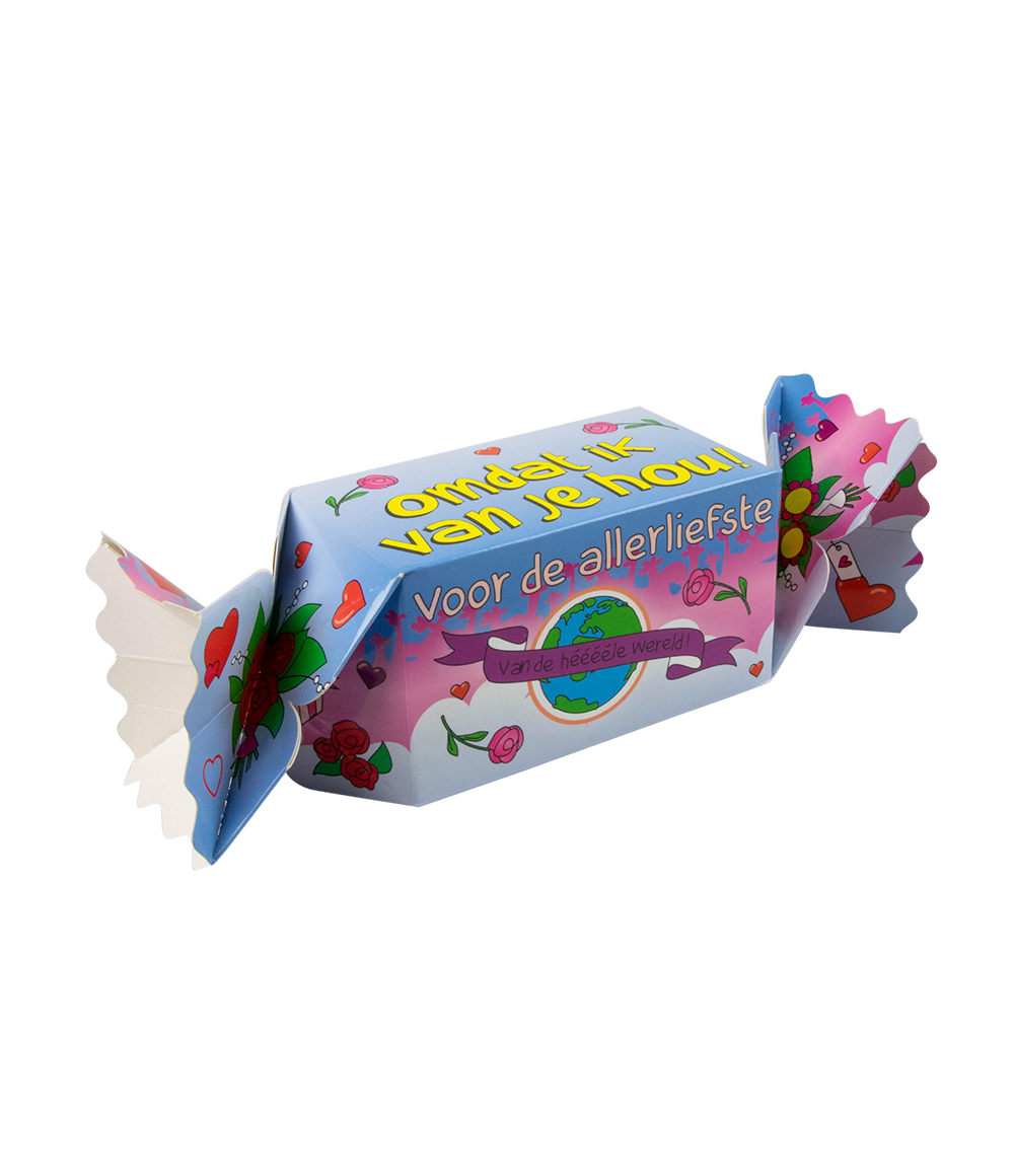 Toffee doosje Omdat ik van je hou