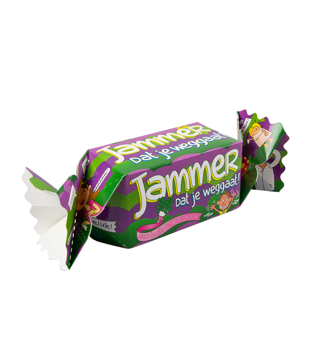 Toffee doosje Jammer dat je weggaat