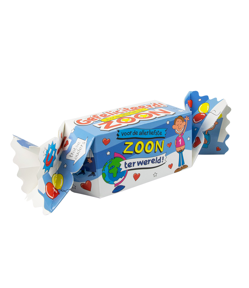 Toffee doosje Gefeliciteerd Zoon