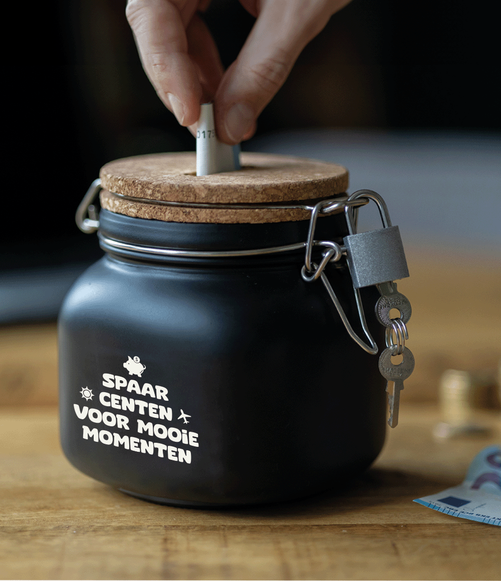 Spaarpot Spaar centen voor mooie momenten