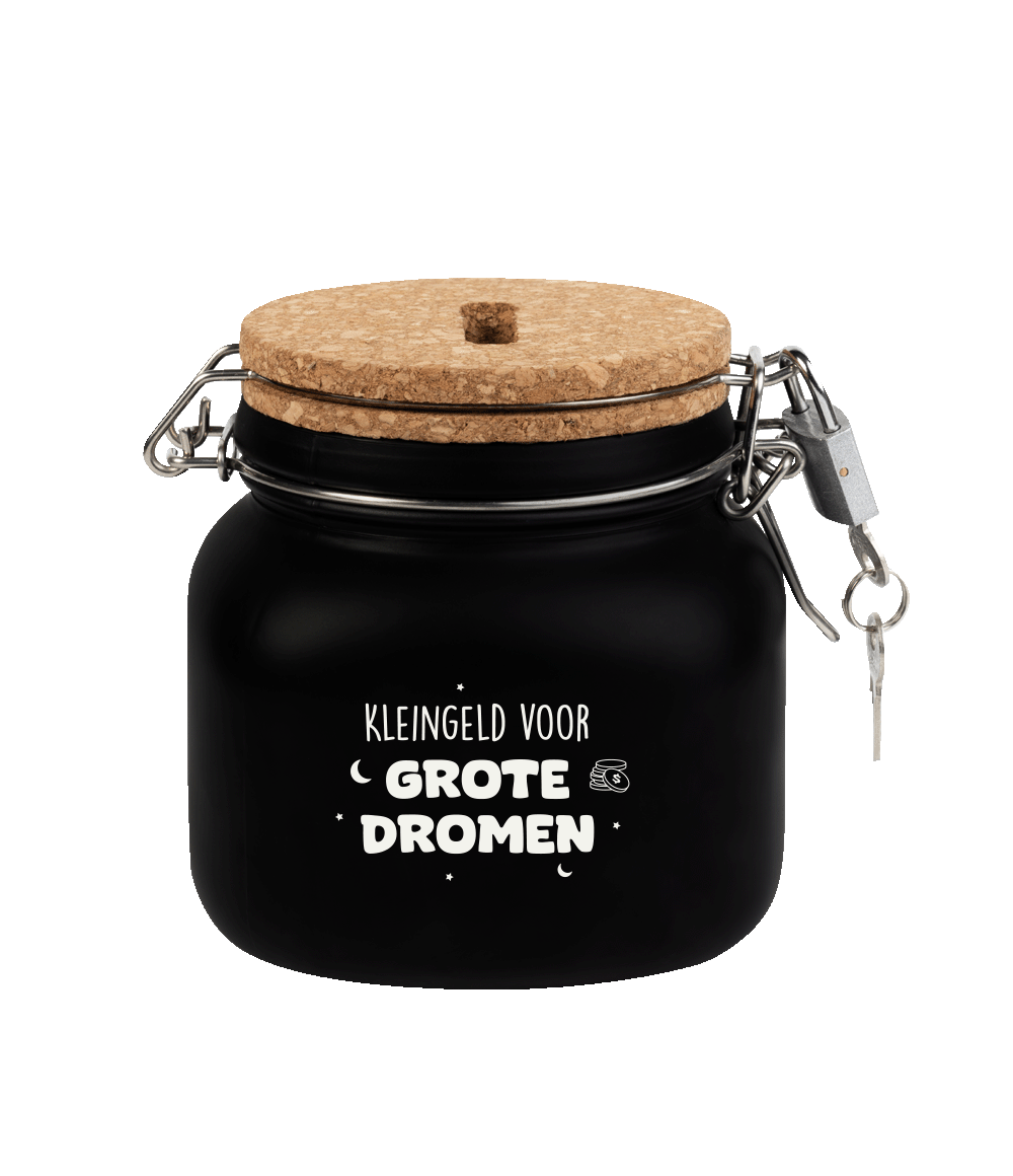 Spaarpot Klein geld voor grote dromen