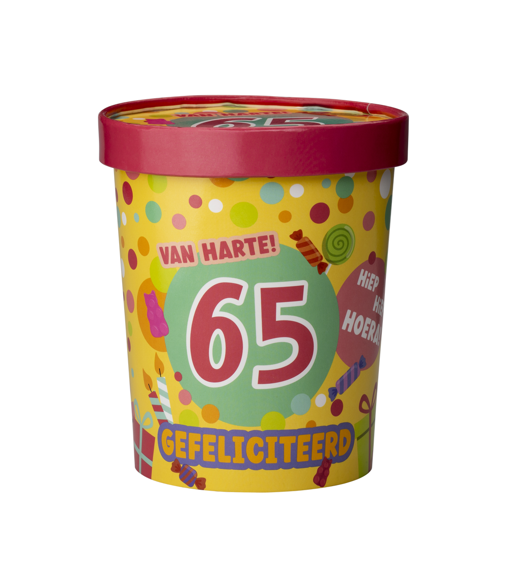 Candy Bucket 65 jaar