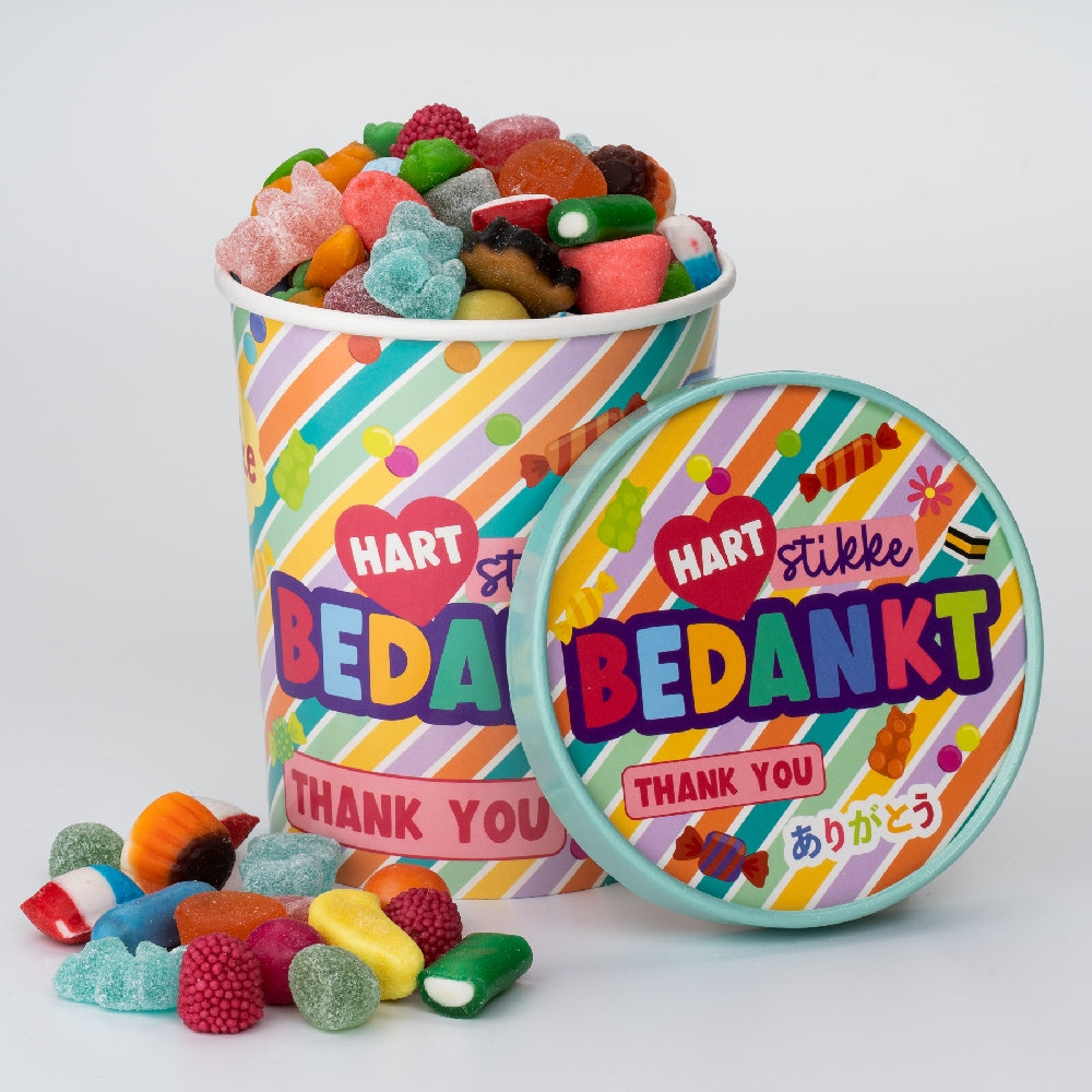 Candy Bucket Bedankt