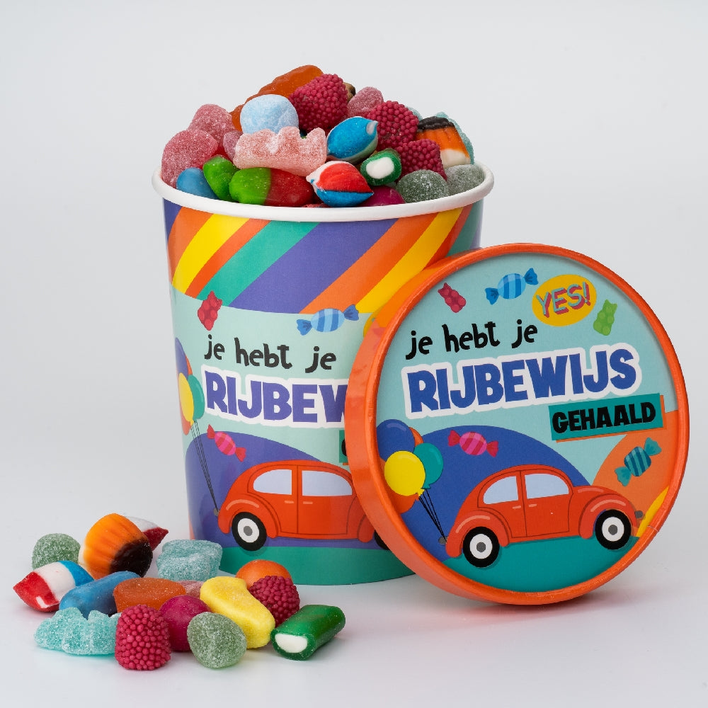 Candy Bucket Rijbewijs