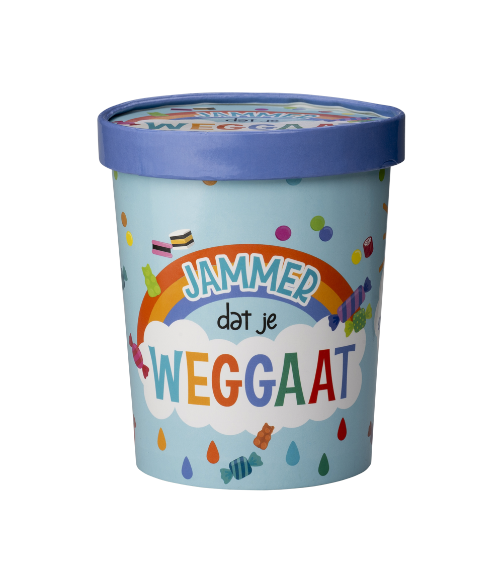 Candy Bucket Jammer dat je weggaat