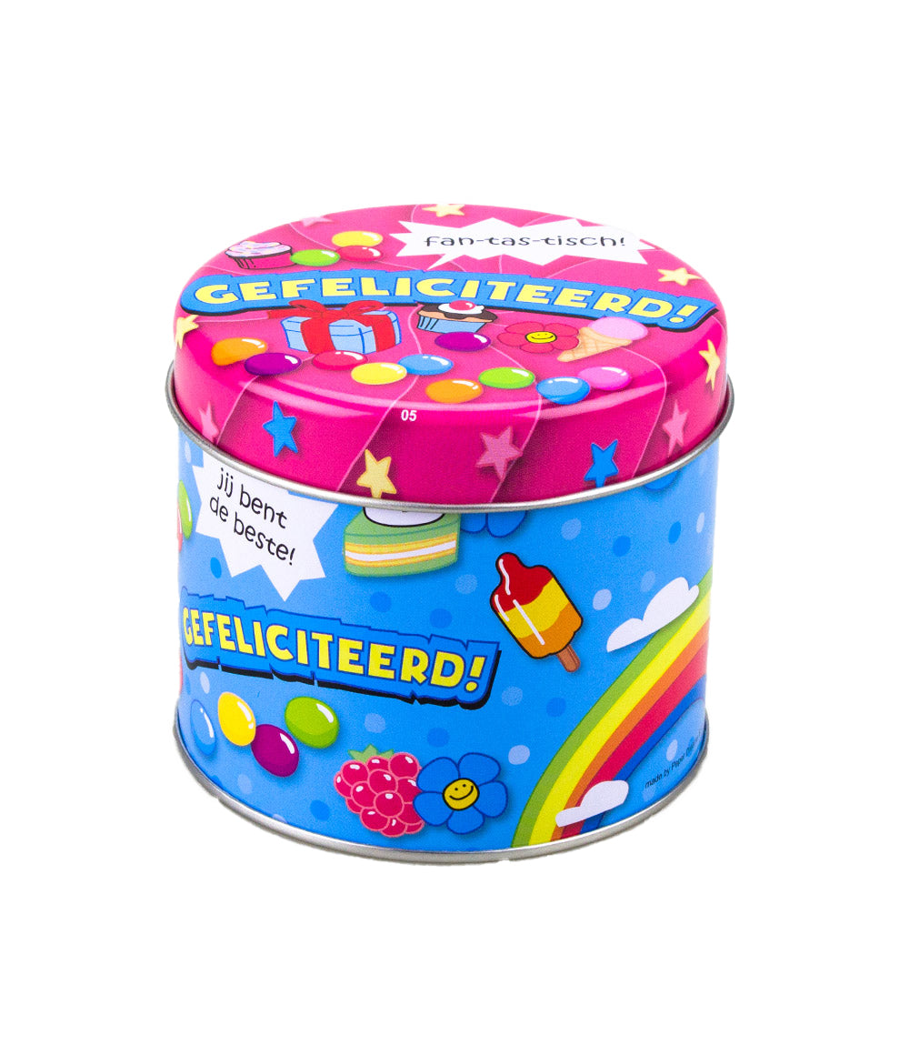 Snoepblikje Gefeliciteerd