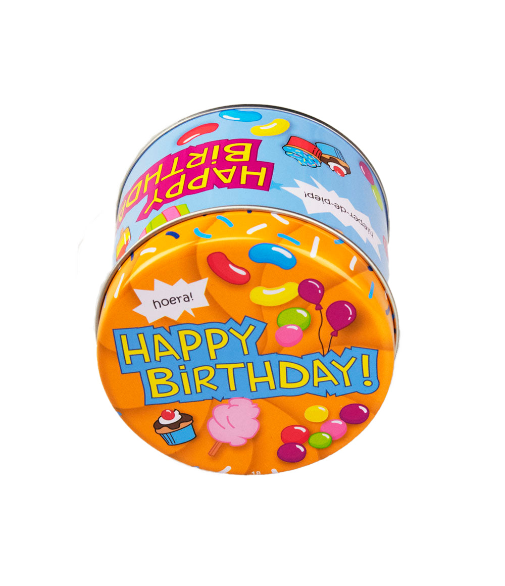 Snoepblikje Happy Birthday