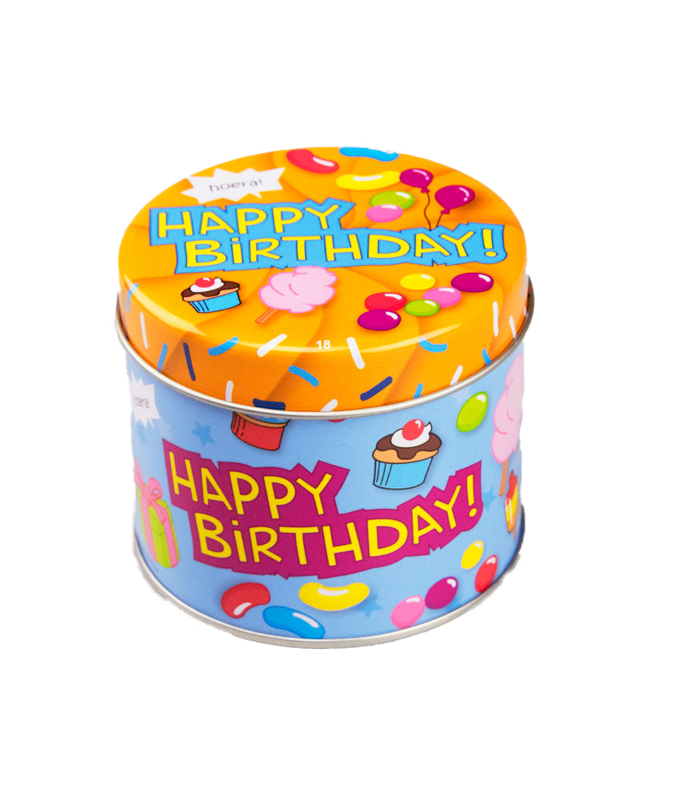 Snoepblikje Happy Birthday