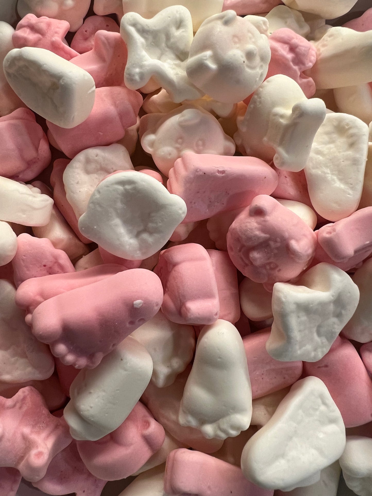 Geboortesnoep schuim Roze-Wit