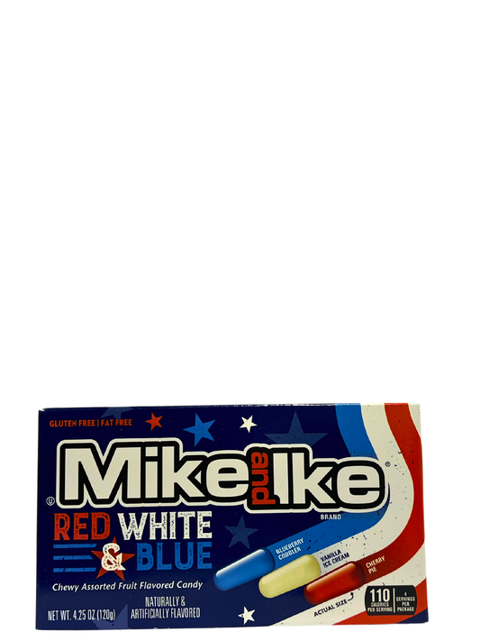 Mike and Ike red white blue