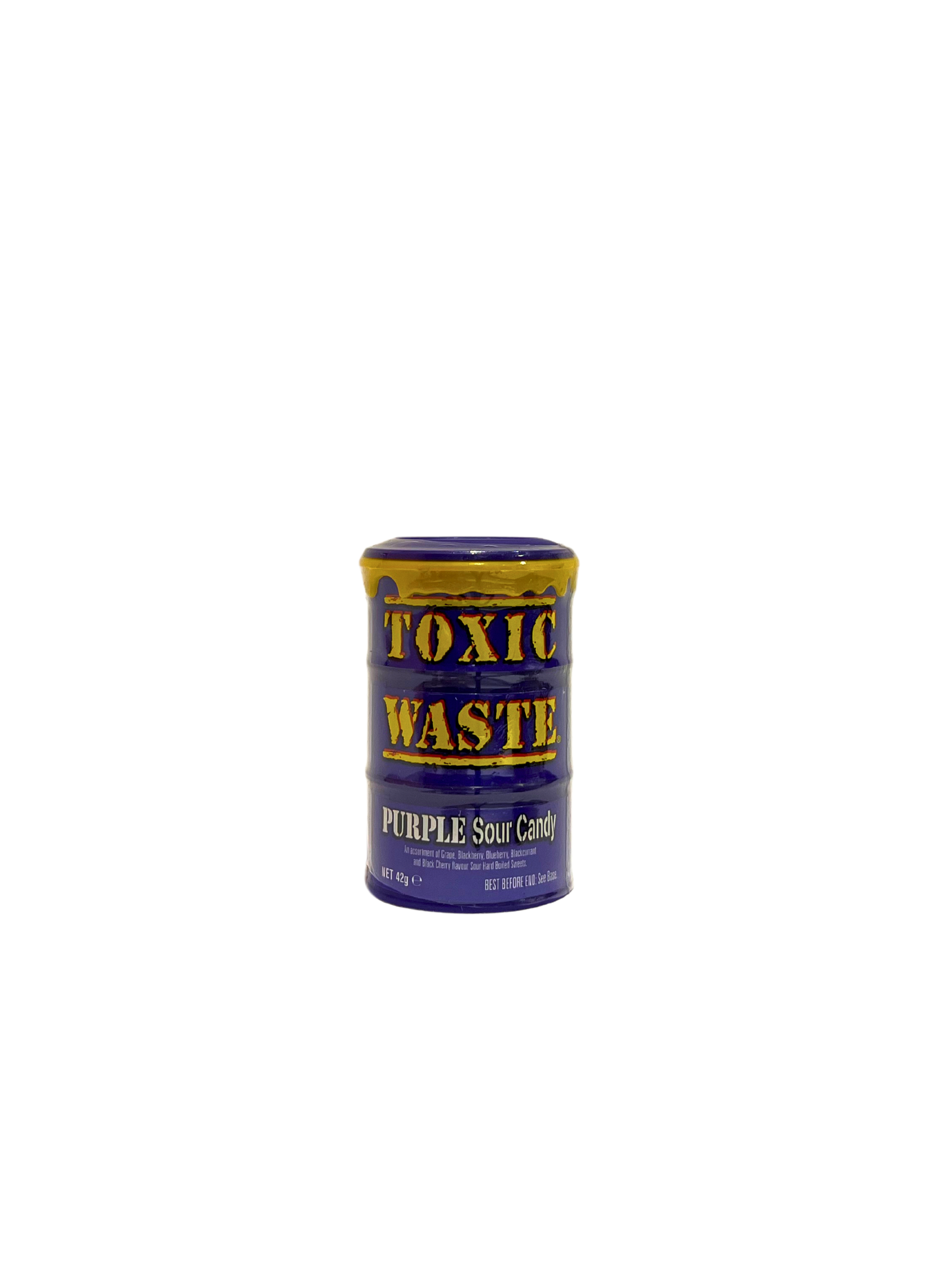 Toxic Waste sour candy drum