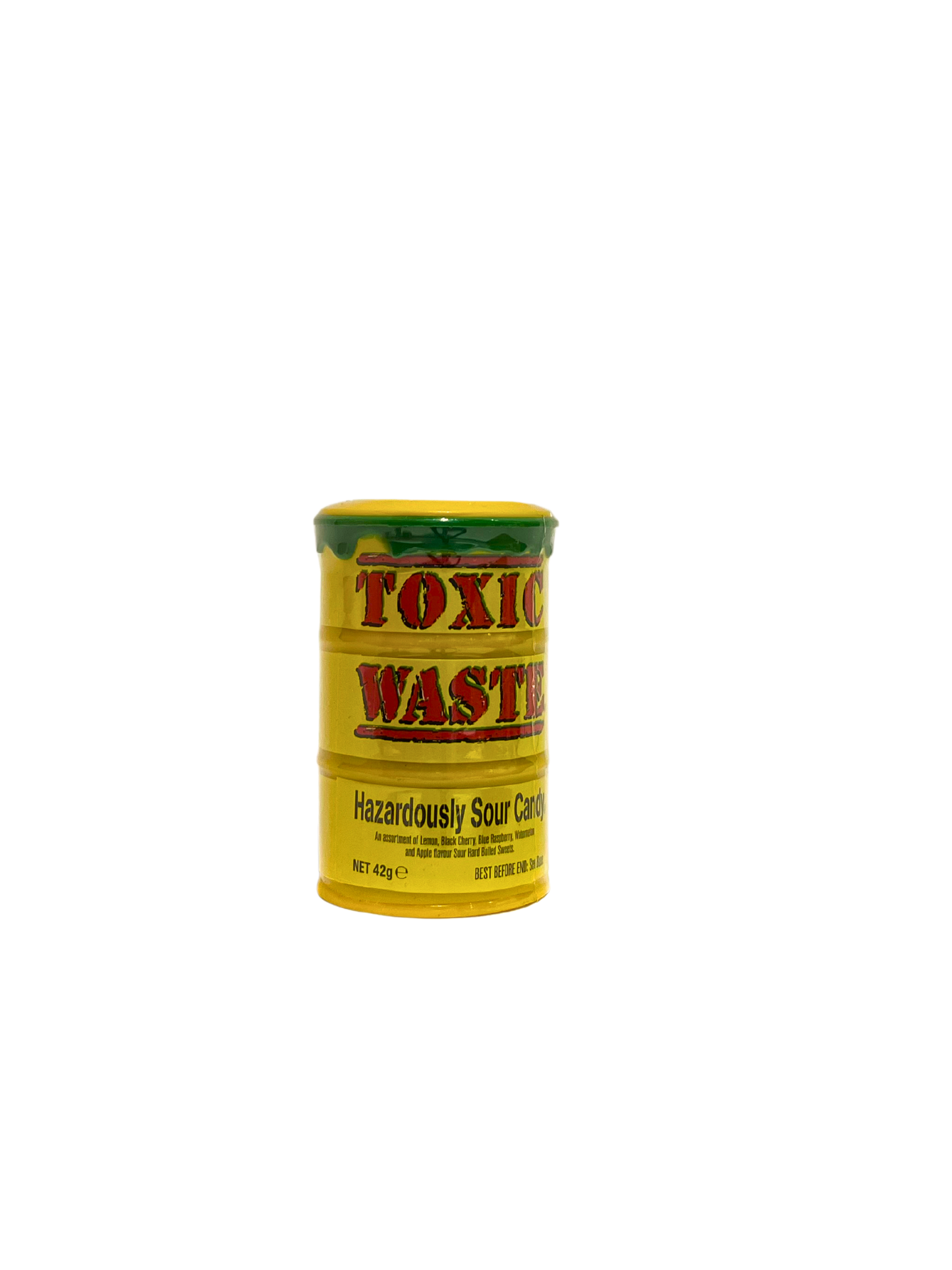 Toxic Waste sour candy drum