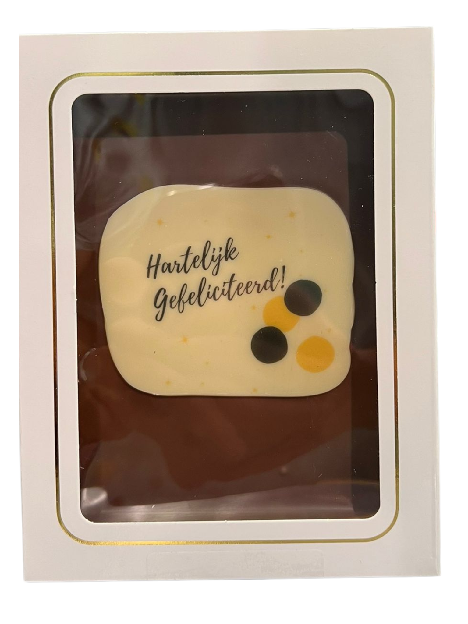Chocoladetablet Hartelijk Gefeliciteerd - Belgische melkchocolade 150g
