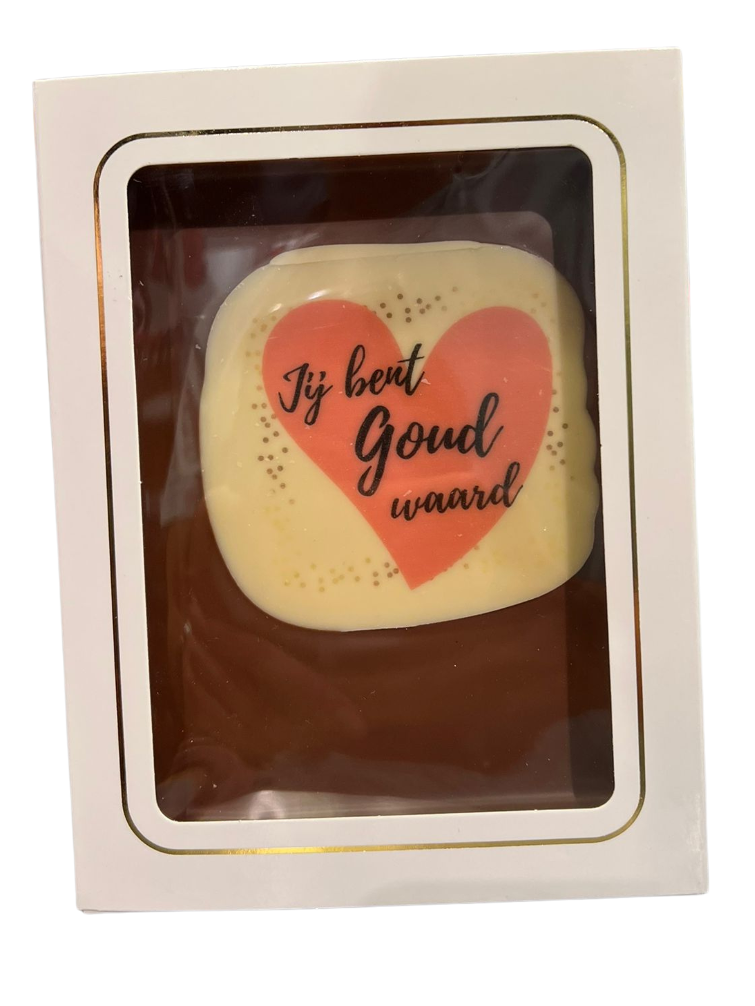 Chocoladetablet Jij Bent Goud Waard - Belgische melkchocolade 150g
