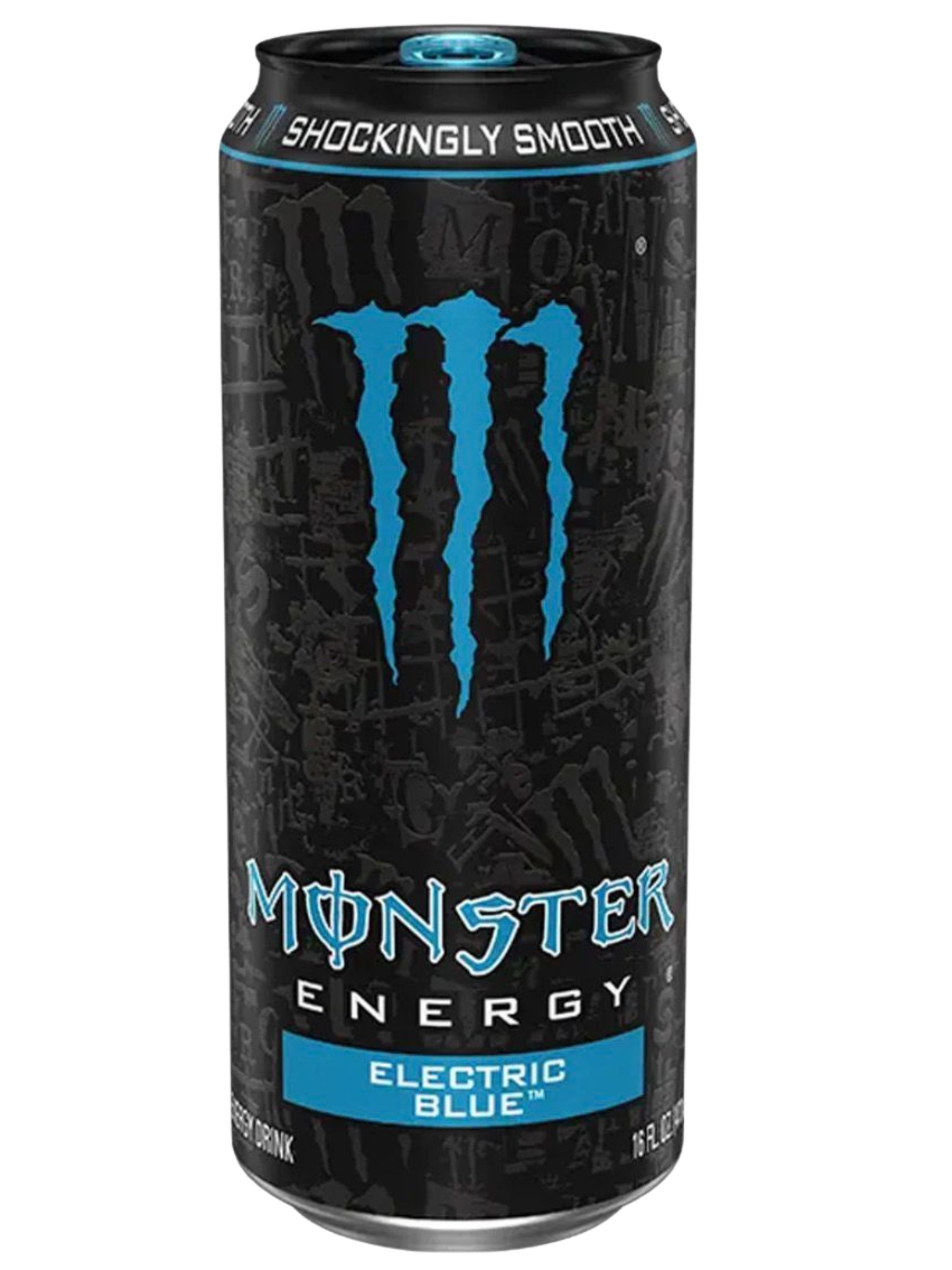 Monster Energy Electric Blue blikje - Energy drink met elektrisch blauwe kleur en frambozensmaak
