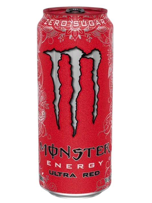 Monster Energy Ultra Red blikje 500ml - zero sugar mixed berry energiedrank