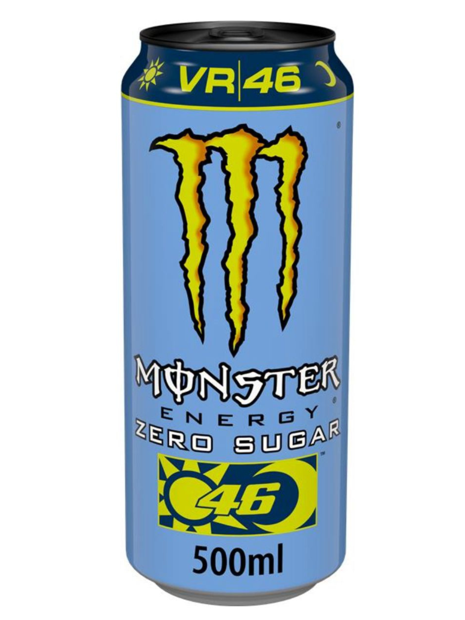 Monster Energy Zero Sugar VR46 The Doctor energy drink - limited edition, 500ml blik
