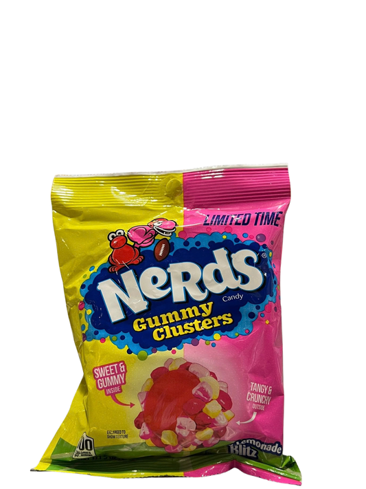 Nerds Clusters Cherry Lemonade Amerikaans snoep met kers en citroen smaak

