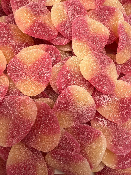 perziken, haribo, Zoete winegum