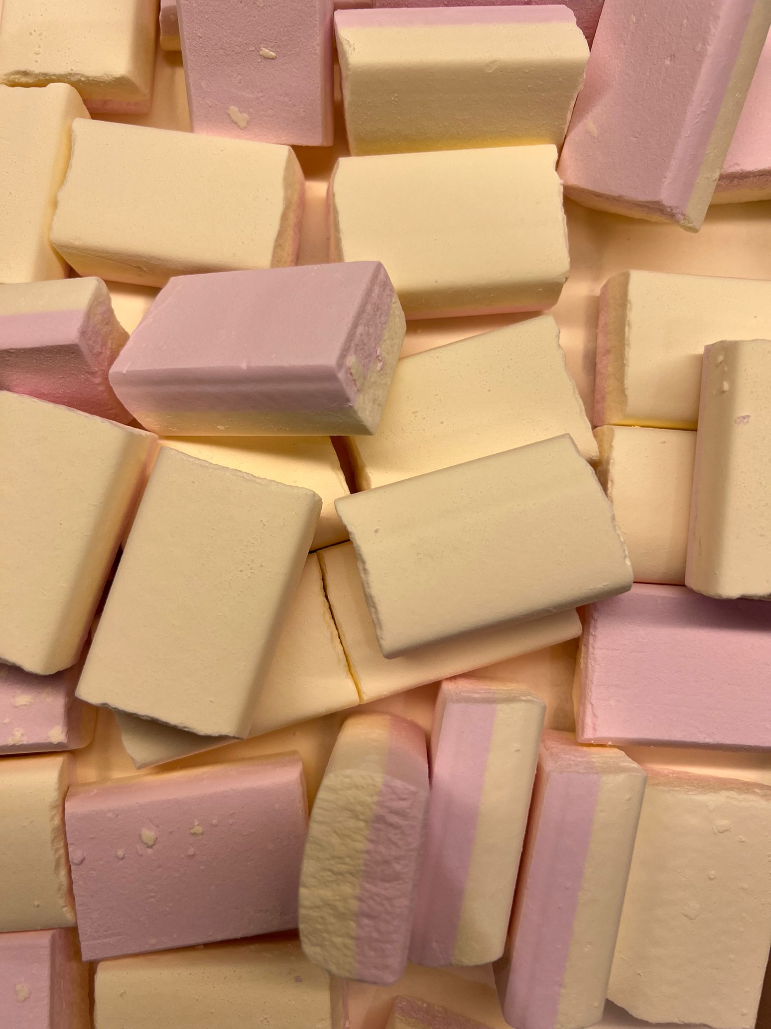 Ouderwetse schuimblokken met vanillesmaak - Oud Hollands snoep volgens origineel Haribo recept - 10 stuks
