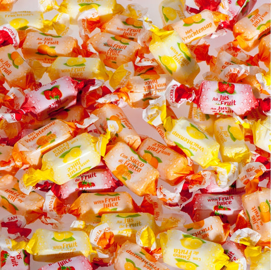 Suikervrije Fruit Toffees van De Bron - zachte fruittoffees zonder suiker in smaken citroen en sinaasappel